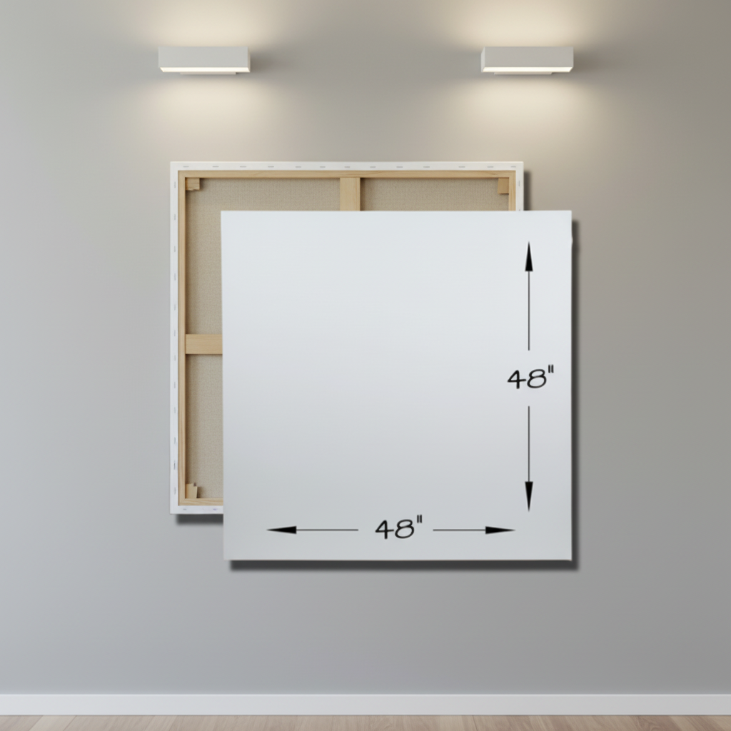 48 inch by 48 inch Genie Canvas, single brace.