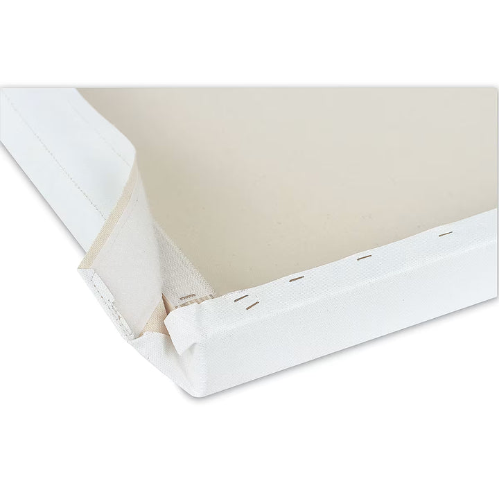 Close-up of a genie canvas corner with velco fastener