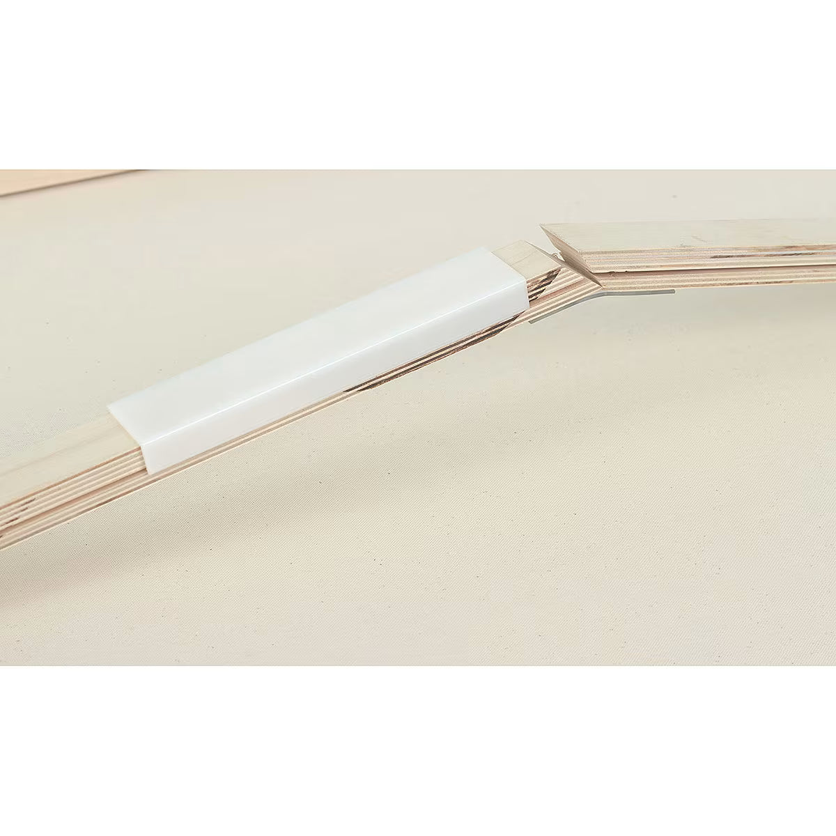 Close-up of genie canvas system fastener